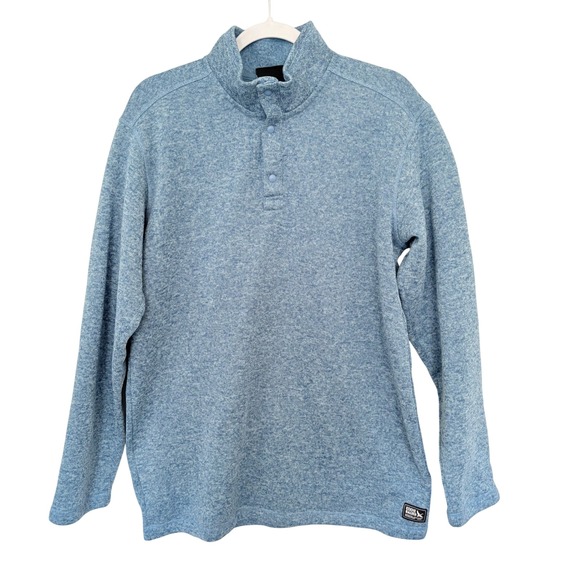 Eddie Bauer Other - Eddie Bauer Radiator Fleece Snap Pullover Mens Tall Large Blue Heather Gorpcore